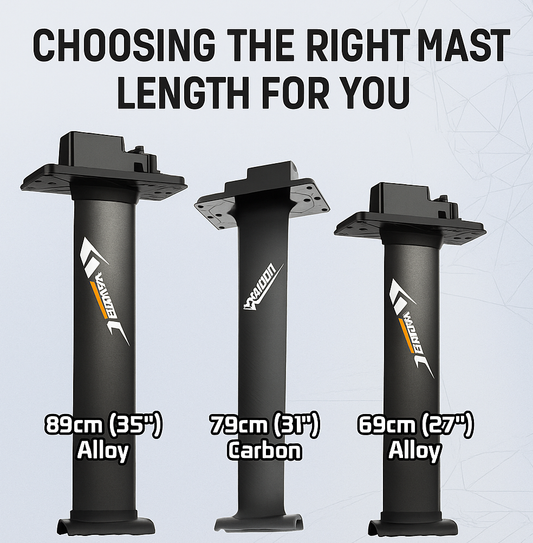 Waydoo E-Foil Mast Lengths Explained: What Mast Should I Choose?